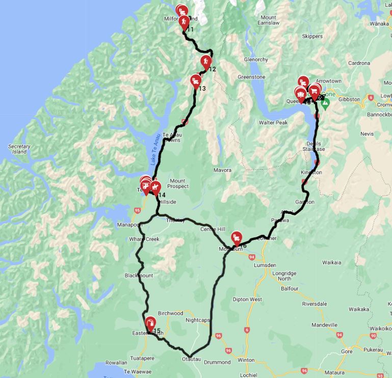 motorhome road trip with an RV from Queenstown